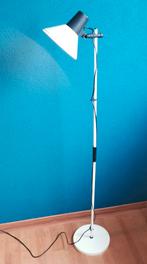 Vintage Hala Zeist Leeslamp Wit Lamp '70 vloerlamp spot, Ophalen, Gebruikt, 100 tot 150 cm, Metaal
