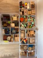 Grote verzameling stempels - Dieren, Disney & meer!, Hobby en Vrije tijd, Ophalen of Verzenden, Gebruikt, Houten stempel