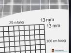 Volièregaas 13mm. 200cm hoog: 166,95 GIGA ACTIE!, Tuin en Terras, Gaas en Draad, Ophalen of Verzenden, Nieuw, Minder dan 10 meter