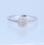 Fraaie Witgouden Ring 0,30 carat Briljant / 14 KRT, Sieraden, Tassen en Uiterlijk, Ringen, 18 tot 19, Ophalen of Verzenden, Zo goed als nieuw
