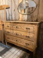 Antieke Frans eiken kast ladekast commode