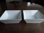 2 witte kommen, schaaltjes., Ophalen of Verzenden, Zo goed als nieuw, Effen, Kom(men)