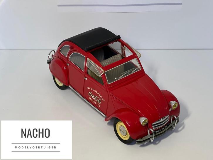 Citroën 2CV Coca Cola | Solido | schaal 1:18, Hobby en Vrije tijd, Modelauto's | 1:18, Zo goed als nieuw, Solido, Ophalen of Verzenden