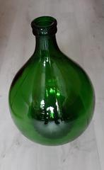 Groene glazen flessen/vazen (destillatie wijn flessen), Ophalen, Minder dan 50 cm, Groen, Glas