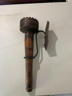 Wand kandelaar middeleeuwse style, Antiek en Kunst, Ophalen of Verzenden, Koper of Brons