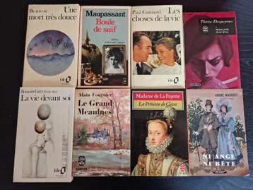 Pakket van 8 bekende titels van Franse auteurs (Franstalig) beschikbaar voor biedingen