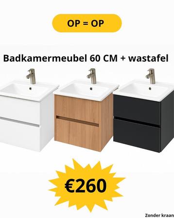 Badkamermeubel + wastafel 60 cm  beschikbaar voor biedingen