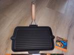 Fontignac grillpan nieuw ook voor inductie! gietijzer& glas, Ophalen of Verzenden, Nieuw, Glas, Koekenpan of Braadpan