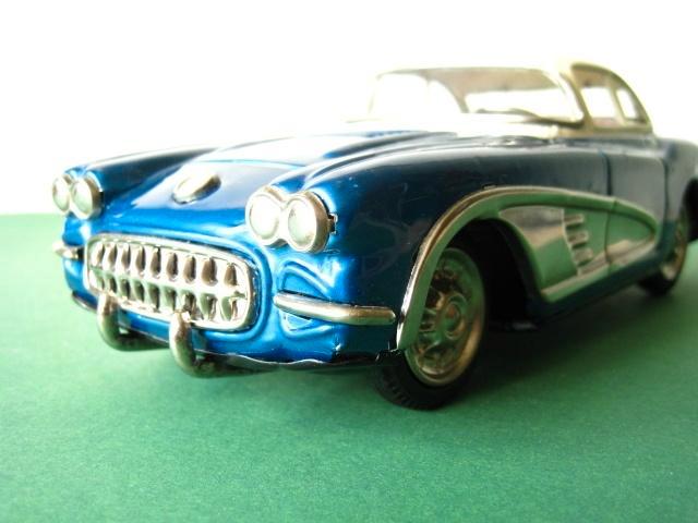 Chevrolet Corvette blikken auto Yonezawa Japan 1959, Antiek en Kunst, Antiek | Speelgoed, Ophalen of Verzenden