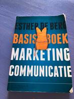 E. de Berg - Basisboek marketingcommunicatie, Boeken, Ophalen of Verzenden, Zo goed als nieuw, E. de Berg