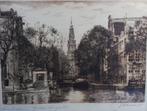 Amsterdam. Groenburgwal. Sign. Ca 1925. Ets., Ophalen