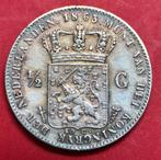 Halve gulden 1863. Zfr+., ½ gulden, Koning Willem III, Zilver, Ophalen of Verzenden