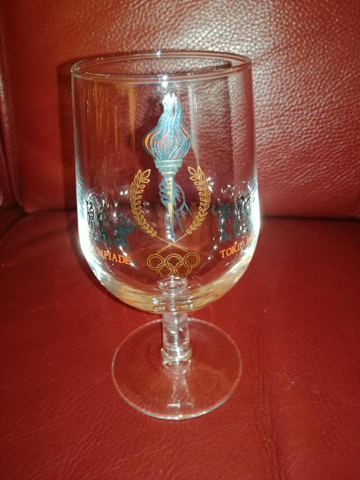 Olympische Spelen Tokio 1964 glazen (3 stuks), Verzamelen, Glas en Borrelglaasjes, Nieuw, Frisdrankglas, Ophalen of Verzenden