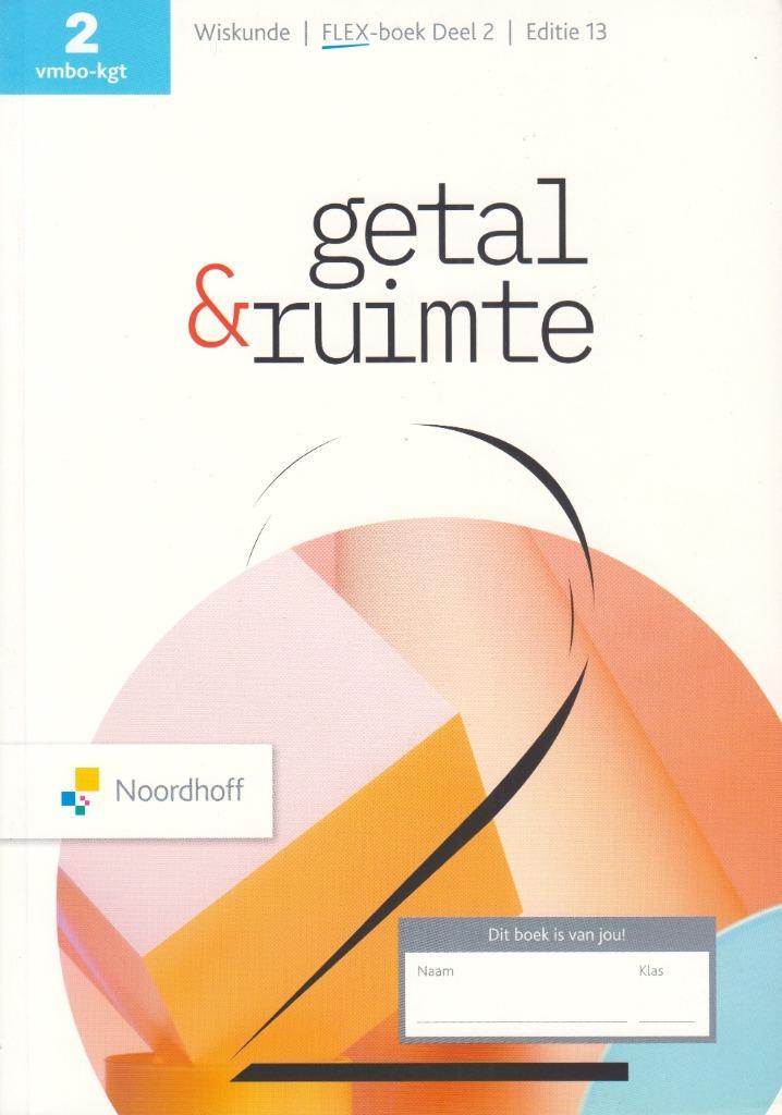 Getal & Ruimte 13e VMBO-KGT 2 FLEX boek deel 2 (als nieuw), Boeken, Schoolboeken, Zo goed als nieuw, Wiskunde A, VMBO, Verzenden