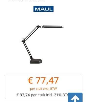 Maul Leeslamp - Degelijk en Functioneel beschikbaar voor biedingen