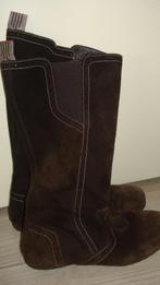 Bruin suède laarzen, Hoge laarzen, Bruin, Ophalen of Verzenden, Zo goed als nieuw