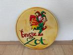 Prachtig vintage rond Brugse Zot bord (20x20), Ophalen of Verzenden, Zo goed als nieuw, Reclamebord, Plaat of Schild, Overige merken