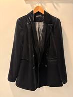 Zwarte Fluwelen Blazer – Maat S, Kleding | Dames, Ophalen of Verzenden, Gedragen, Maat 36 (S), Zwart