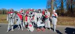 Compleet Carnavals Loopgroep 'Wij zijn beeldig' 20volw 8kids, Hobby en Vrije tijd, Ophalen, Gebruikt, Kostuum, Carnaval