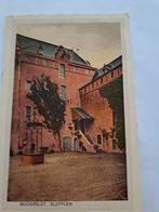 Muiderslot, slotplaat, gelopen, Ophalen of Verzenden, 1940 tot 1960