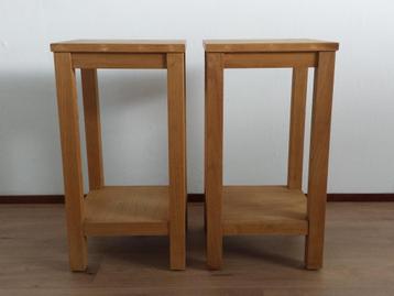 Bijzettafeltjes van hout - 60x32x32cm beschikbaar voor biedingen