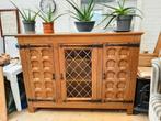 Massieve Eiken Kast met Glas in Lood