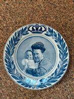 Oud Wilhelmina bord., Ophalen of Verzenden, Gebruikt, Nederland, Servies
