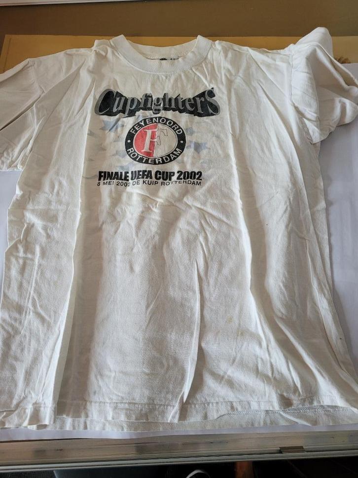 Feyenoord T-shirt 2002 finale Uefa cup, Verzamelen, Sportartikelen en Voetbal, Gebruikt, Shirt, Feyenoord, Ophalen of Verzenden
