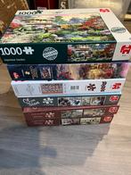9 puzzels van 1000 stukjes, Ophalen, Zo goed als nieuw
