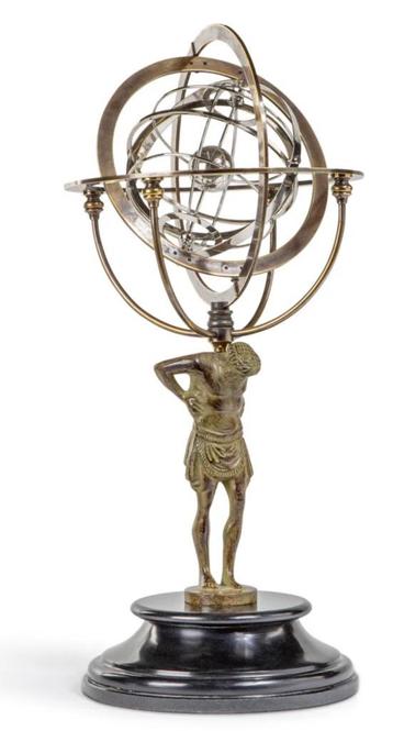 8th Century Atlas Armillary Authentic Models beschikbaar voor biedingen