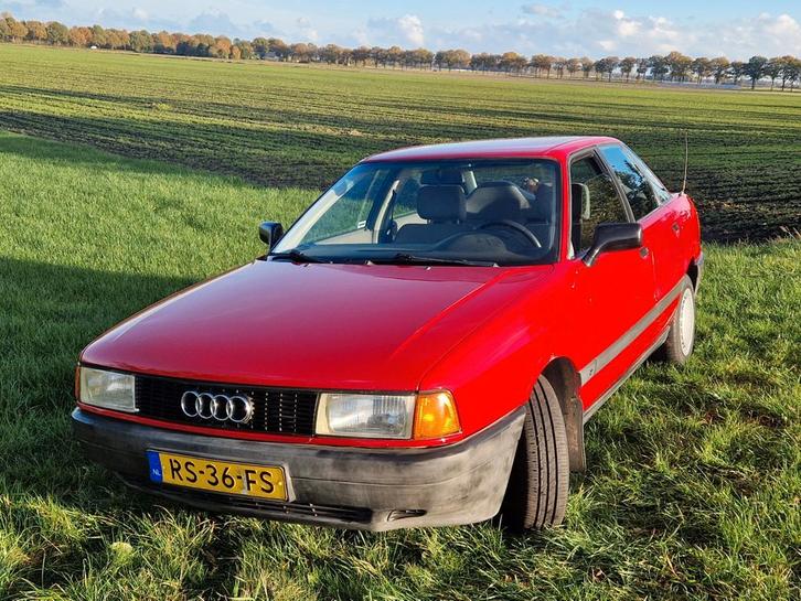 Audi 80, Auto's, Audi, Particulier, Benzine, Sedan, Handgeschakeld, Origineel Nederlands, Rood, Voorwielaandrijving, Ophalen