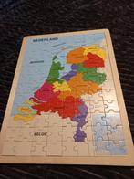 Houten puzzel nederland provincies, Ophalen of Verzenden, Zo goed als nieuw, Overige typen