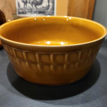 Bruine Keramieken Schaal - Ø 21.5cm Merk: Mirostowice beschikbaar voor biedingen