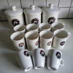 Francien's mokken +potten: schaatsen + kransen, Ophalen of Verzenden, Zo goed als nieuw, Overige stijlen, Kop(pen) en/of Schotel(s)