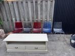 5 kunststof stoelen/Design R. Foschia Italy, Huis en Inrichting, Ophalen, Overige materialen, Gebruikt, Bord(en)