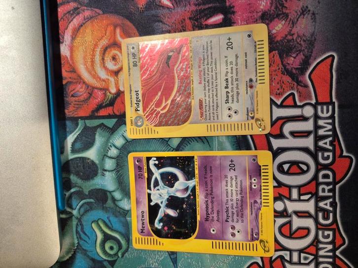 Mewtwo en Pidgeot holo Pokémon Expedition, Hobby en Vrije tijd, Verzamelkaartspellen | Pokémon, Gebruikt, Meerdere kaarten, Ophalen of Verzenden
