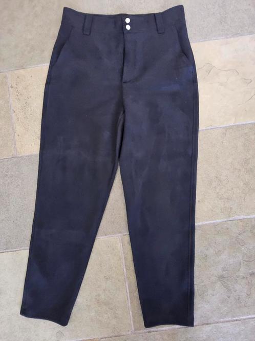 Vanilia suede classy noos zwart broek - maat 42, Kleding | Dames, Broeken en Pantalons, Zo goed als nieuw, Maat 42/44 (L), Zwart