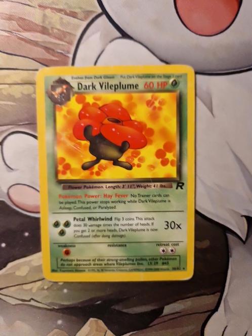 Dark Vileplume Heavy Played 30/82 Team Rocket 2000 Wotc, Hobby en Vrije tijd, Verzamelkaartspellen | Pokémon, Gebruikt, Ophalen of Verzenden
