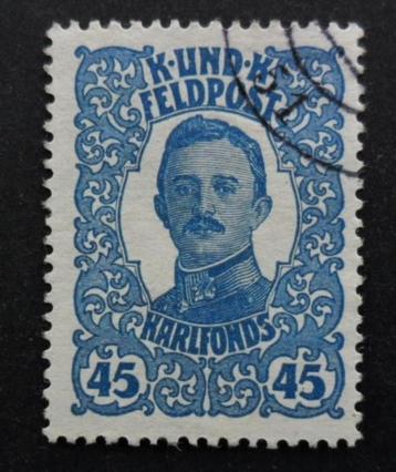 WO1 KuK Feldpost 1918 Karlfonds - 45H Kaiser Karl I beschikbaar voor biedingen