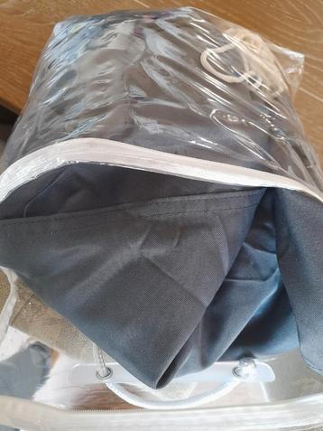 1 x gebruikte driehoek schaduwdoek antraciet 5x5x5  beschikbaar voor biedingen