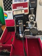 Minolta Camera Set met Flitsers, Lenzen & Opbergdoos, Ophalen of Verzenden, Zo goed als nieuw, Spiegelreflex, Minolta