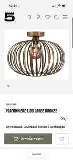 Plafondlamp Lido Large Bronze Toplicht, Ophalen, Zo goed als nieuw, Metaal