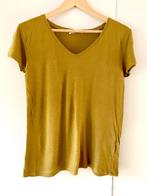 shirt MSCH Copenhagen okergeel viscose mt S/M, Kleding | Dames, Msch Copenhagen, Geel, Ophalen of Verzenden, Zo goed als nieuw