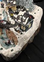 Groot Kerstdorp met waterval/ bruggetje/ huisjes !, Diversen, Kerst, Ophalen, Zo goed als nieuw