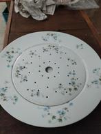 Limoges France porseleinen schotel met lekschaal, Antiek en Kunst, Ophalen of Verzenden