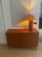 Vintage Dressoir Hout, Ophalen, Met deur(en), 100 tot 150 cm, Vintage