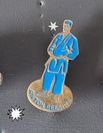 Speldje Anton Geesink blauw, Verzamelen, Speldjes, Pins en Buttons, Verzenden, Gebruikt, Overige onderwerpen, Speldje of Pin