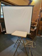 Diascherm en diaprotectortafeltje, Ophalen, Gebruikt