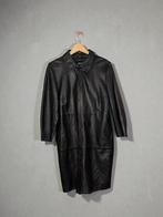 Ibana zwart leer jurk maat 42 XL extra large drukknopen Rose, Kleding | Dames, Jurken, Ophalen of Verzenden, Zo goed als nieuw