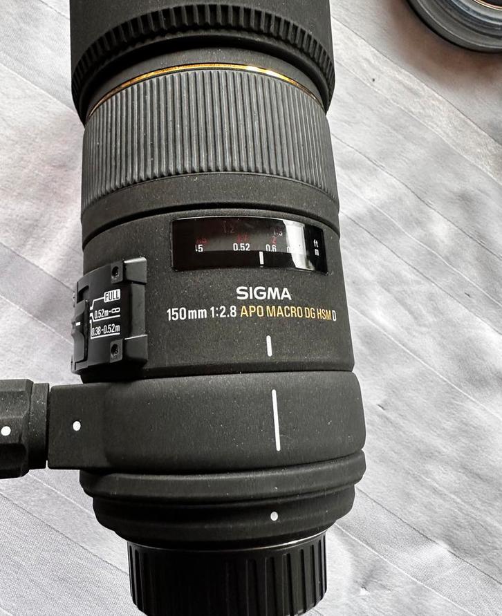 Macrolens Sigma 150mm f/2.8 APO Macro EX DG HSM lens., Audio, Tv en Foto, Fotografie | Lenzen en Objectieven, Zo goed als nieuw